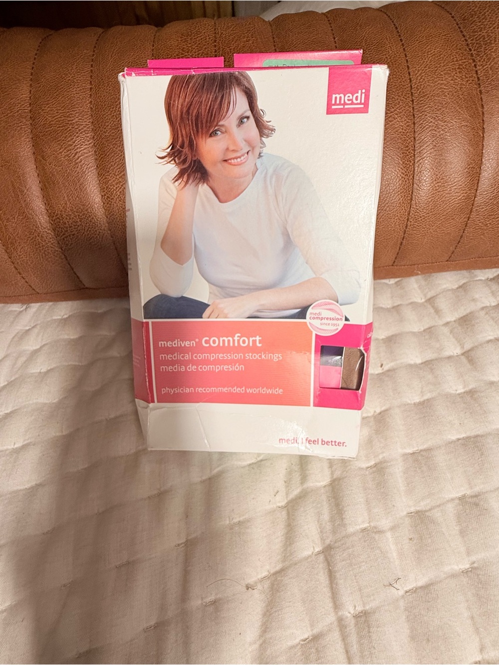 Mediven Comfort Closed Toe Maternity Pantyhose (20-30 mmHg) Petite 47202 Natural